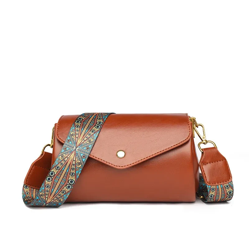 Nuevo bolso bandolera para mujer de piel sintética suave con textura, de gran capacidad, ligero y casual.