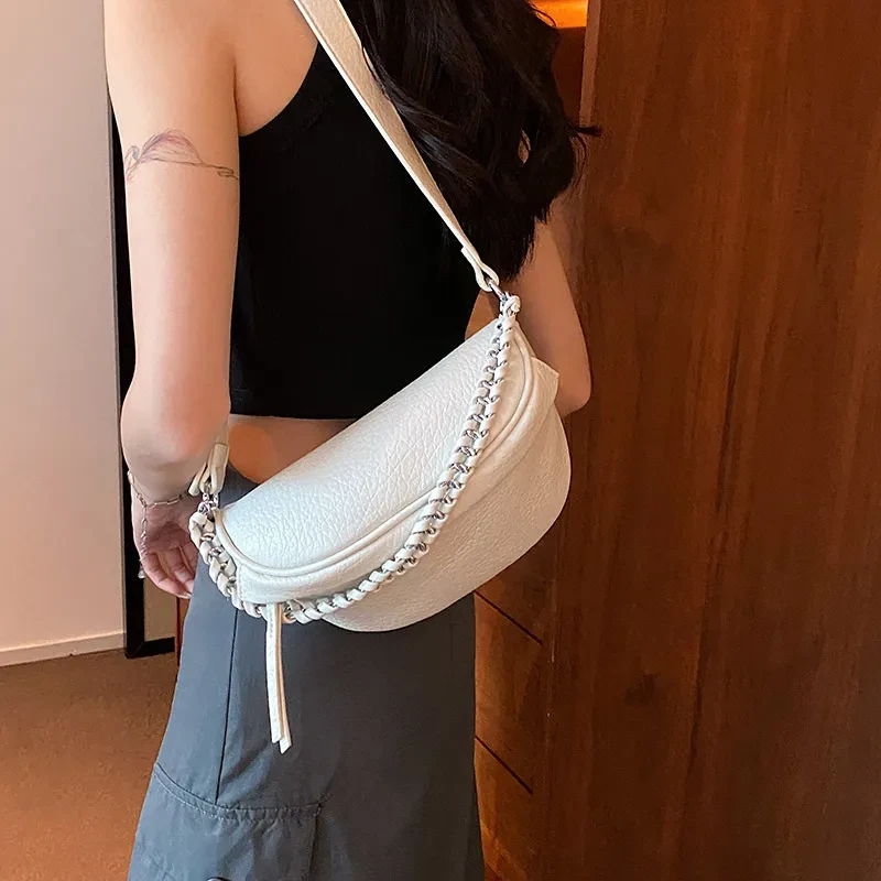Bolso bandolera informal sencillo de verano para mujer, nuevo y a la moda