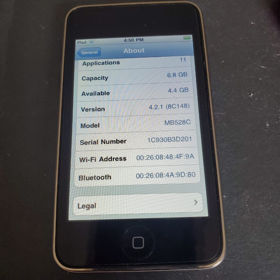 I POD TOUCH 8GB SEGUNDA GENERACIÓN AFTERPAY DISPONIBLE