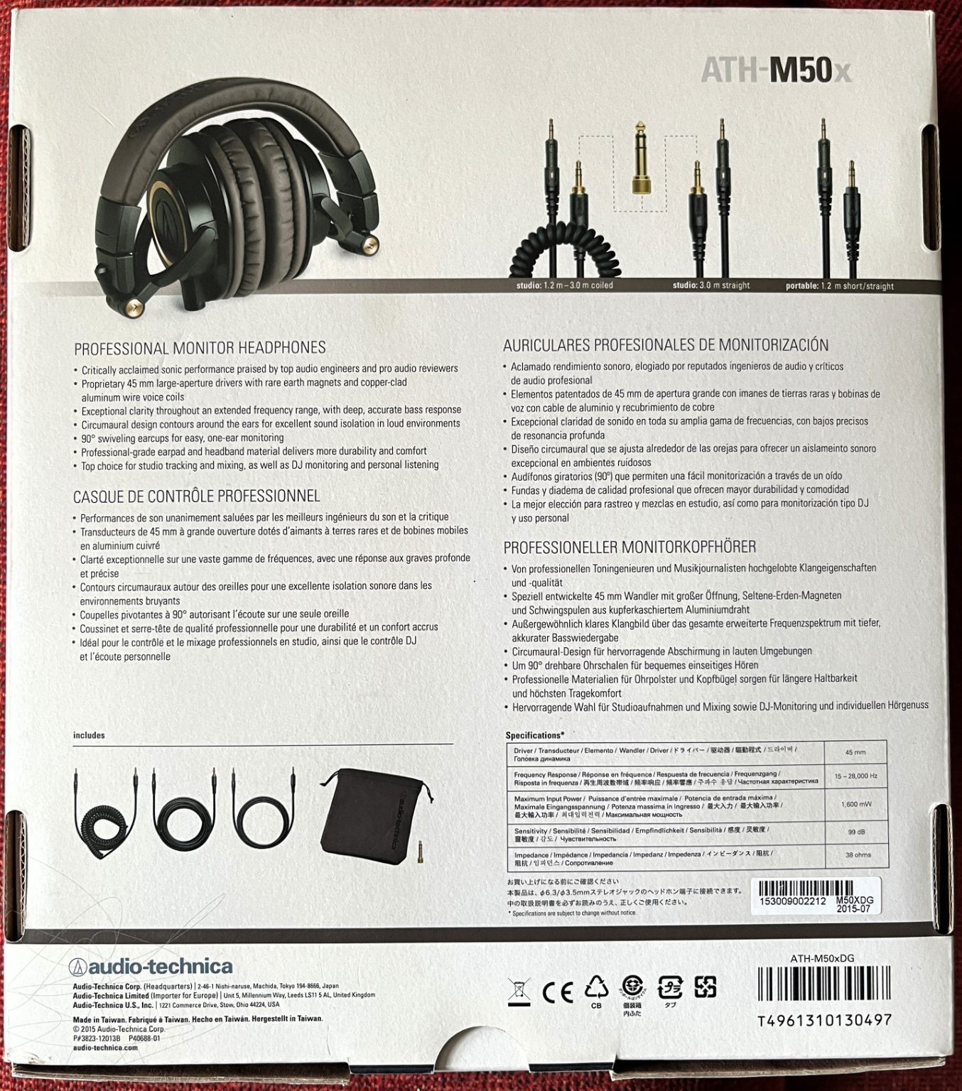 Auriculares Audio-Technica ATH-50X