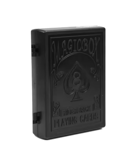 Caja de restauración mágica Caja de plástico negra mágica Restauración de tarjetas de papel triturado Magia de cerca Principiante Simple y fácil de aprender