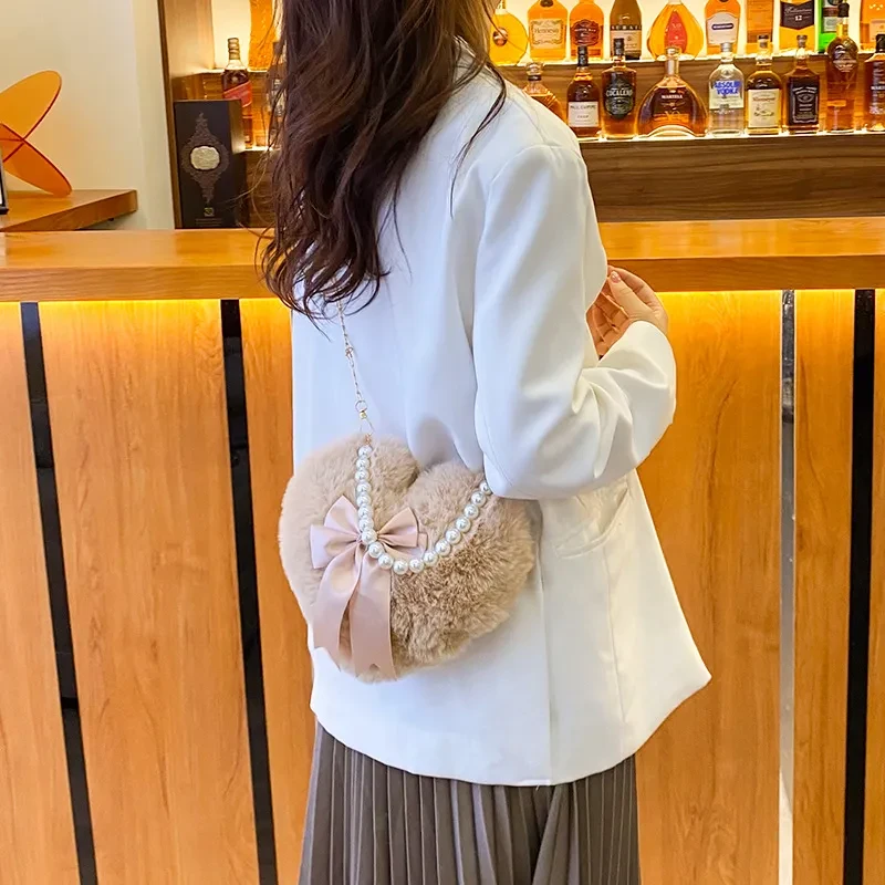 Bolso bandolera pequeño con lazo para mujer