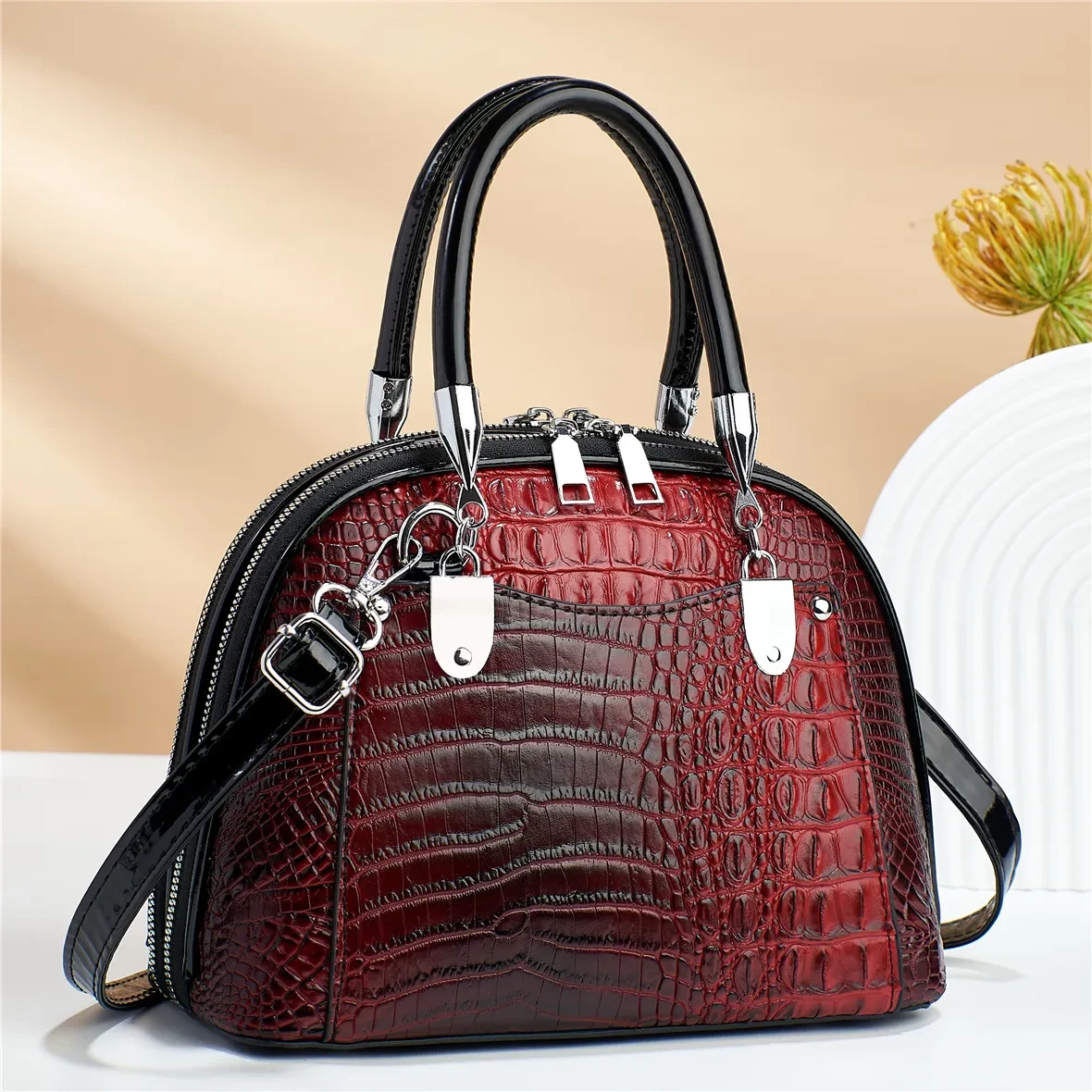 Bolso elegante de moda retro para mujer