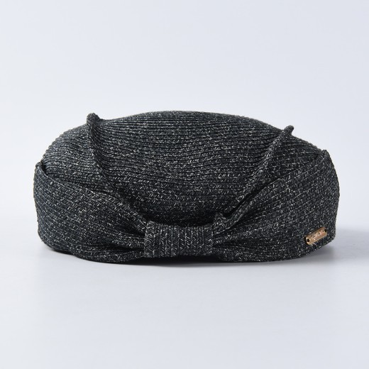 Boina de paja japonesa de verano elegante sombrero de paja con lazo