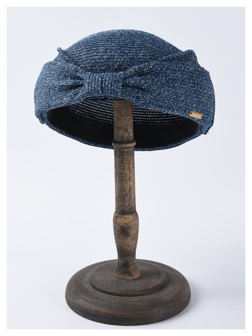 Boina de paja japonesa de verano elegante sombrero de paja con lazo