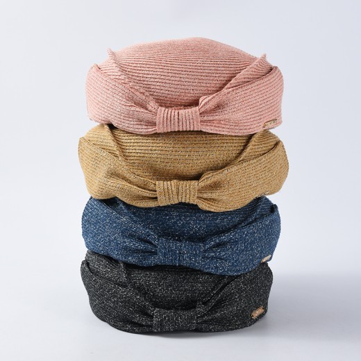 Boina de paja japonesa de verano elegante sombrero de paja con lazo