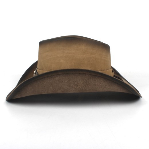 Sombrero para el sol al aire libre para hombre, sombrero de vaquero occidental, sombrero de protección solar, sombrero de playa, sombrero de ala grande, sombrero de copa mongol transpirable