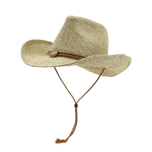 Sombrero de paja vaquero occidental, sombrero de copa, sombrero de playa para exteriores