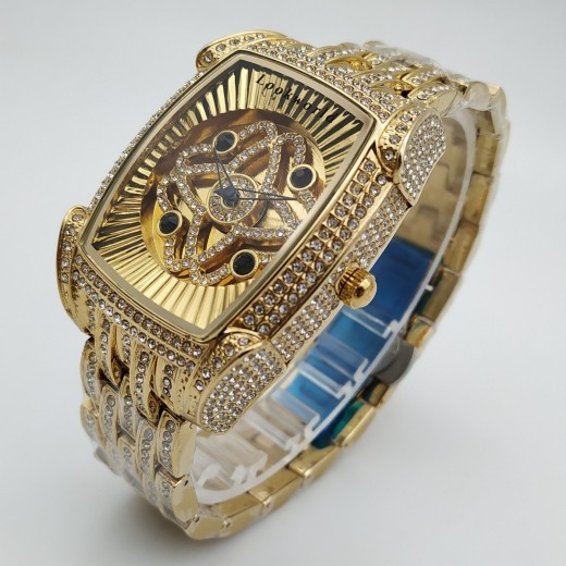 Reloj de cuarzo con pulsera de diamantes para mujer