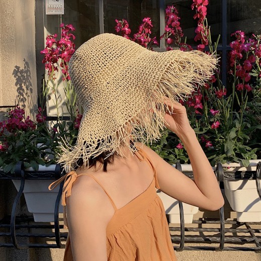 Sombrero de playa con protector solar para vacaciones, sombrero plegable para el sol