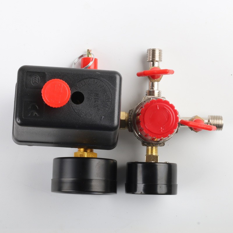 Conjunto de válvula reguladora de presión de tres y cuatro orificios para compresor de aire Accesorios de presión