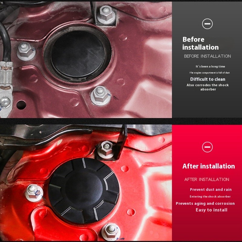 Cubierta antipolvo modificada para tornillos de amortiguador, adecuada para automóviles