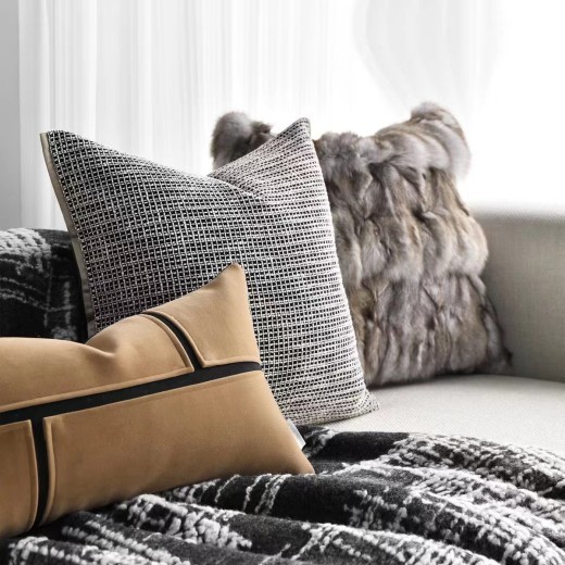 Manta de cama Toalla de cama Funda de sofá Modelo Habitación Toalla de contrapunto