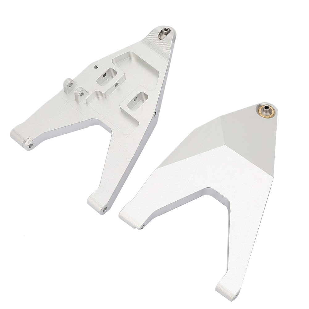 2 varillas de tracción para brazo de suspensión inferior delantero de metal para camión TRAXXAS UDR RC modelo l (plateado)
