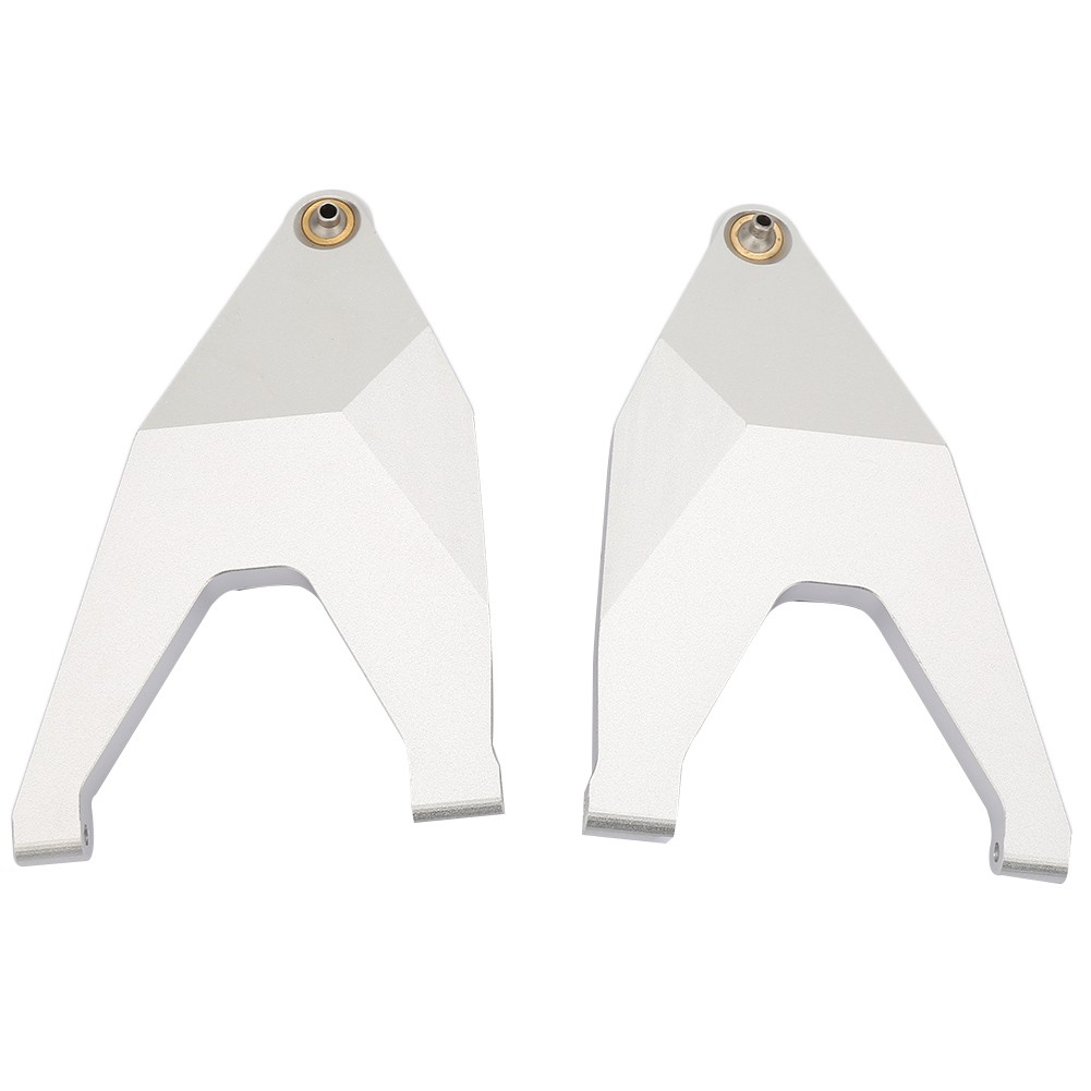 2 varillas de tracción para brazo de suspensión inferior delantero de metal para camión TRAXXAS UDR RC modelo l (plateado)