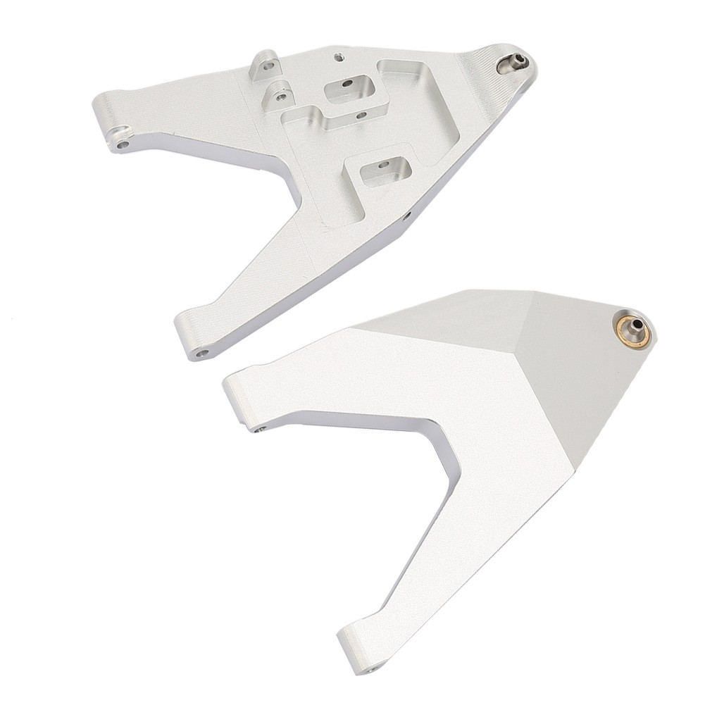 2 varillas de tracción para brazo de suspensión inferior delantero de metal para camión TRAXXAS UDR RC modelo l (plateado)