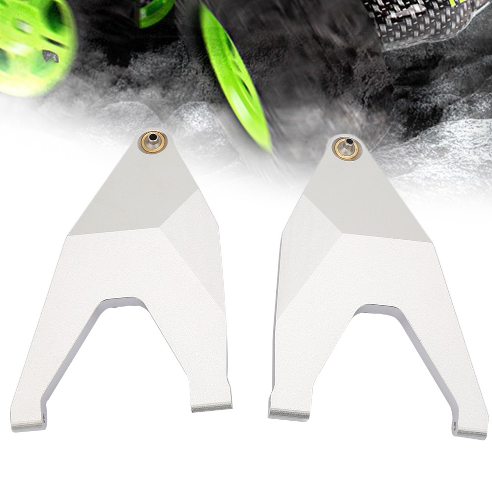 2 varillas de tracción para brazo de suspensión inferior delantero de metal para camión TRAXXAS UDR RC modelo l (plateado)