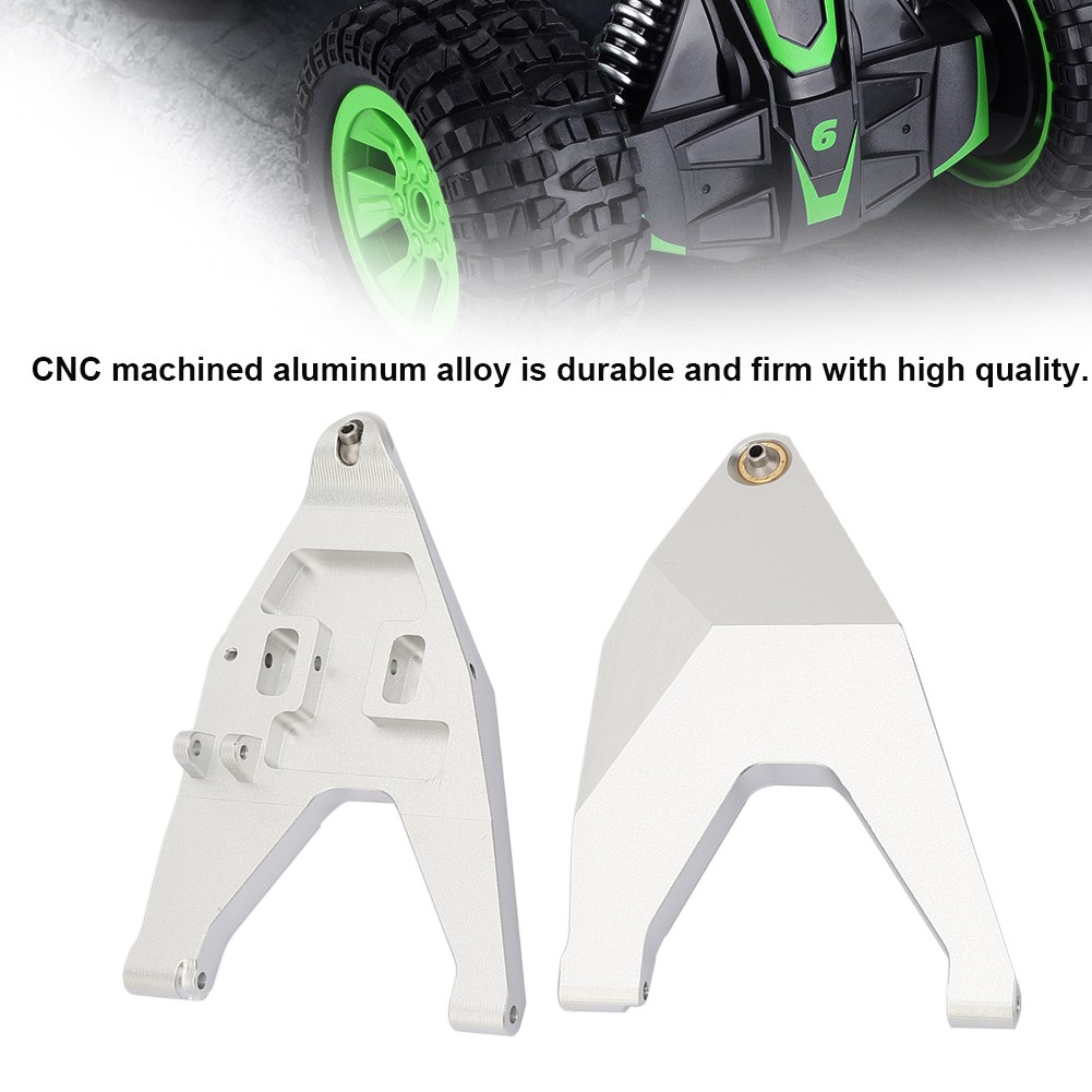 2 varillas de tracción para brazo de suspensión inferior delantero de metal para camión TRAXXAS UDR RC modelo l (plateado)