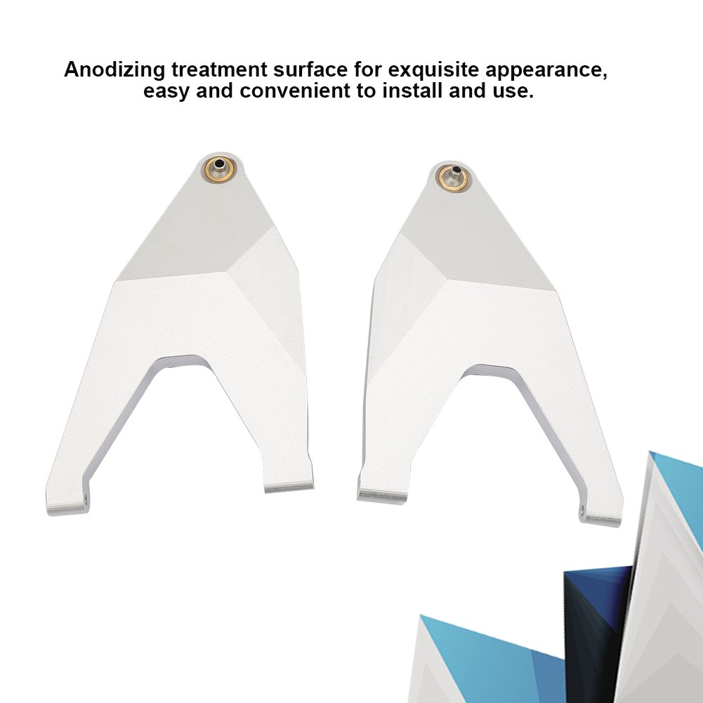 2 varillas de tracción para brazo de suspensión inferior delantero de metal para camión TRAXXAS UDR RC modelo l (plateado)