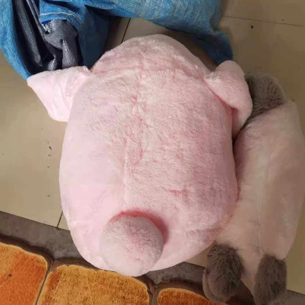 Peluche de conejo de orejas grandes con forma de almohada