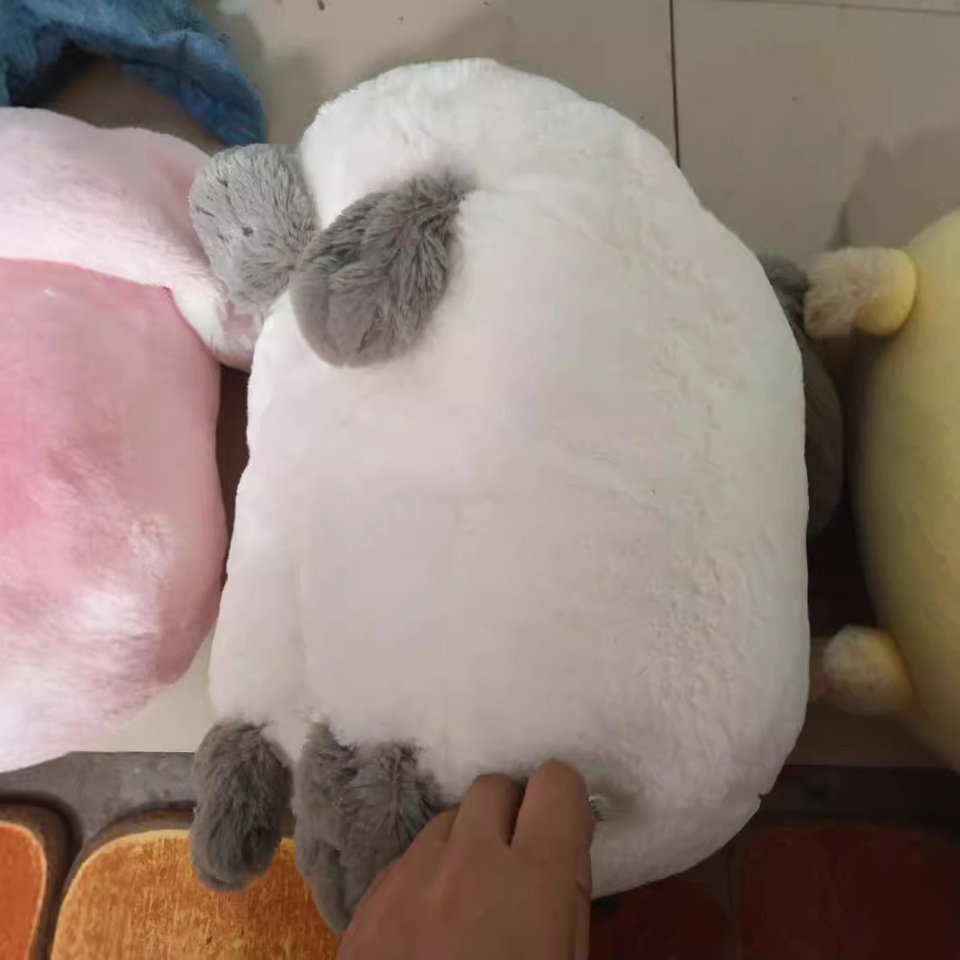 Peluche de conejo de orejas grandes con forma de almohada