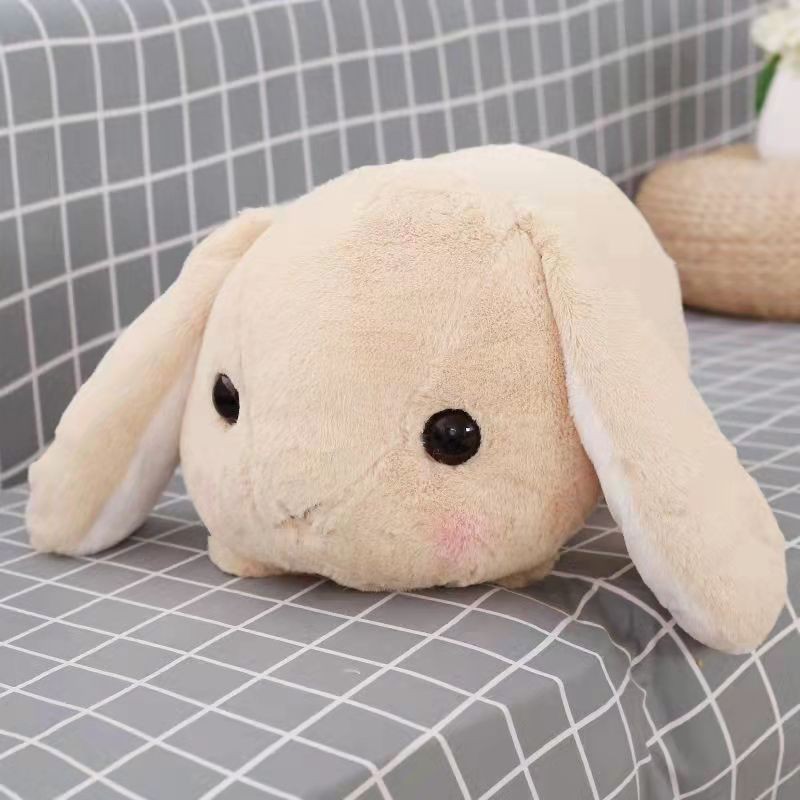 Peluche de conejo de orejas grandes con forma de almohada