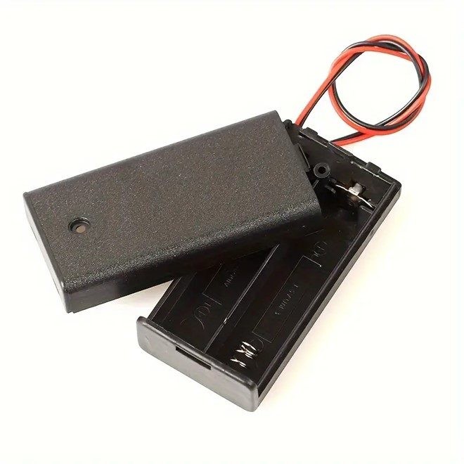 20 bombillas LED de 12 V precableadas de 3 mm con soporte fijo y caja de pilas AA