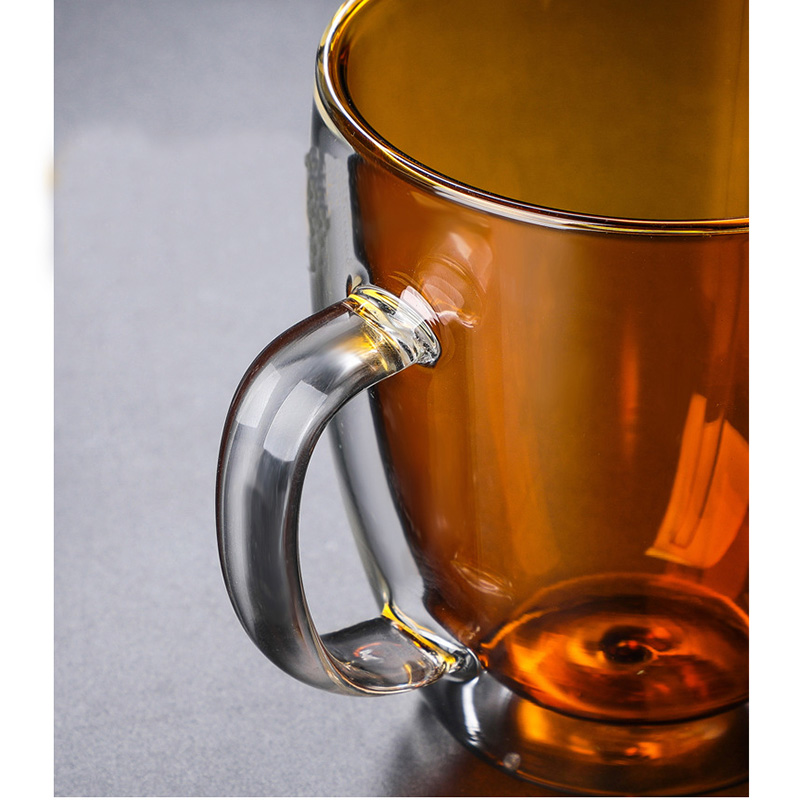 Taza de café doble de vidrio de borosilicato de alta calidad
