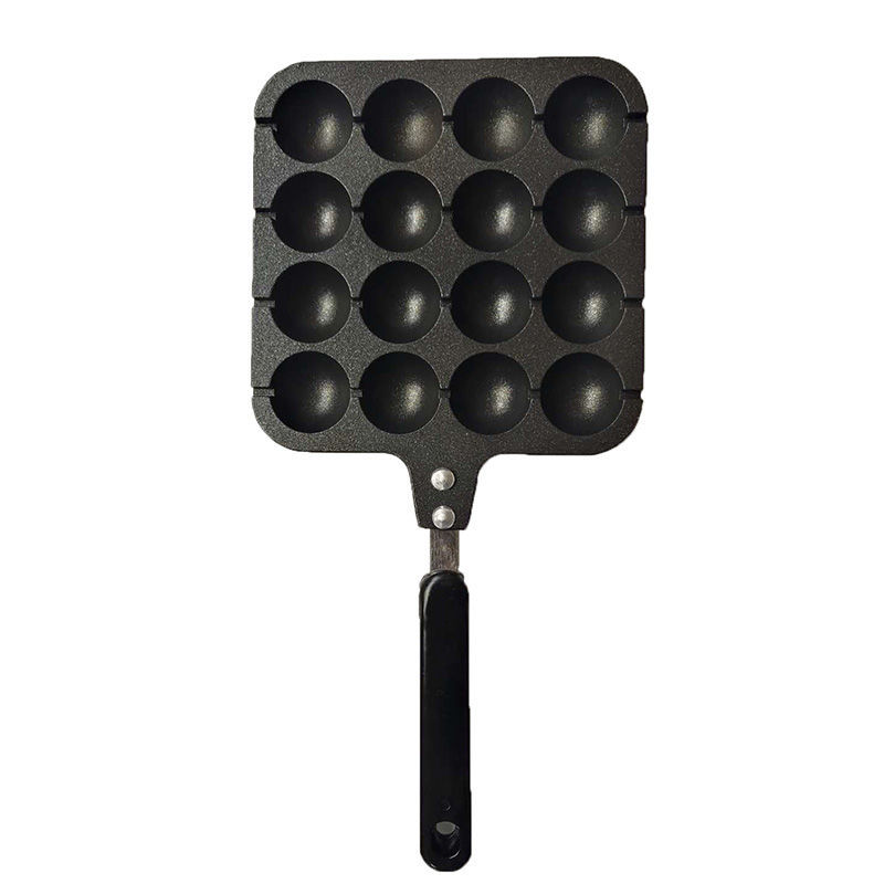 Máquina para hacer waffles de huevo al estilo Hong Kong, portátil, comercial, redonda, a gas, para hornear pasteles, antiadherente, molde para hornear