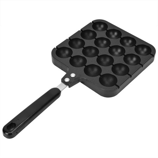 Máquina para hacer waffles de huevo al estilo Hong Kong, portátil, comercial, redonda, a gas, para hornear pasteles, antiadherente, molde para hornear