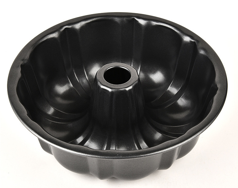 Molde redondo y profundo para hornear en forma de calabaza Bundt