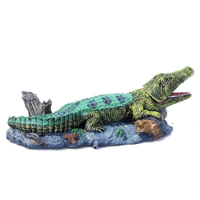 Decoración para pecera/adorno de acuario, cocodrilo