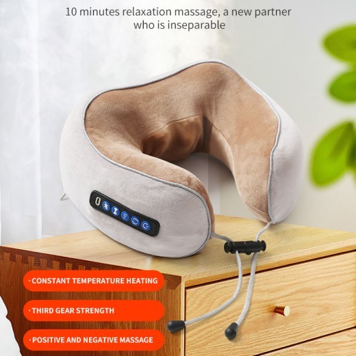 Almohada de masaje cervical en forma de U