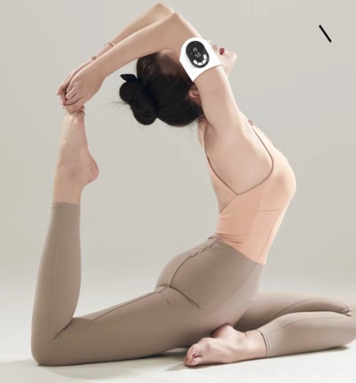 Almohadilla de masaje EMS con microcorriente y control remoto inteligente. Instrumento de masaje con calefacción.