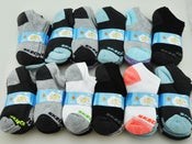 AL POR MAYOR - (36 pares) Calcetines tobilleros acolchados para niños, talla 6-8