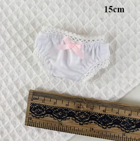 Ropa interior de encaje de algodón de alta calidad para muñecas de varios estilos, bragas para muñecas OB11 a escala 1/11 y BJD a escala 1/12.