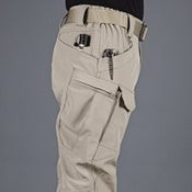 Pantalones tácticos para hombre, resistentes al agua, flexibles, antidesgarro, cargo, ligeros, para senderismo, color negro