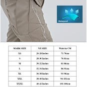 Pantalones tácticos para hombre, resistentes al agua, flexibles, antidesgarro, cargo, ligeros, para senderismo, color negro