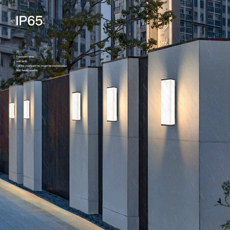 Aplique de pared exterior de tira larga impermeable para el hogar