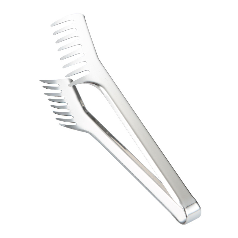 Pinzas para alimentos de cocina de acero inoxidable