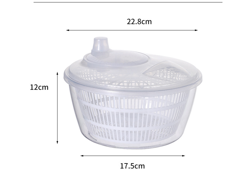 Deshidratador de verduras para ensalada de cocina con manivela