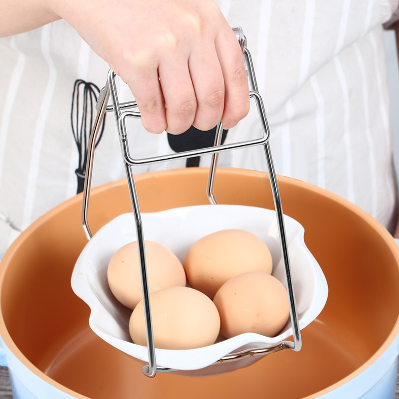 Recogedor de pinzas de cocina de acero inoxidable para el hogar