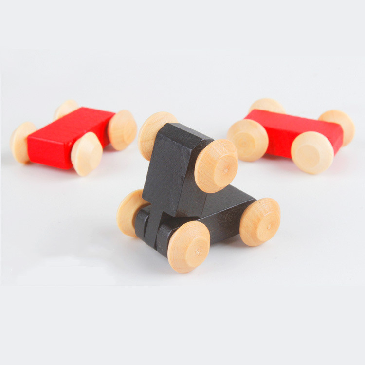 Pista de montaña rusa de madera deslizante, coche deslizante, juguetes para niños