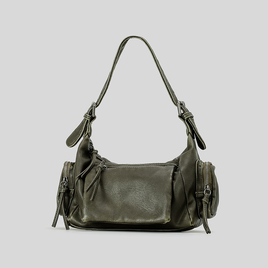 Bolso bandolera punk desgastado Y2g, bolso francés