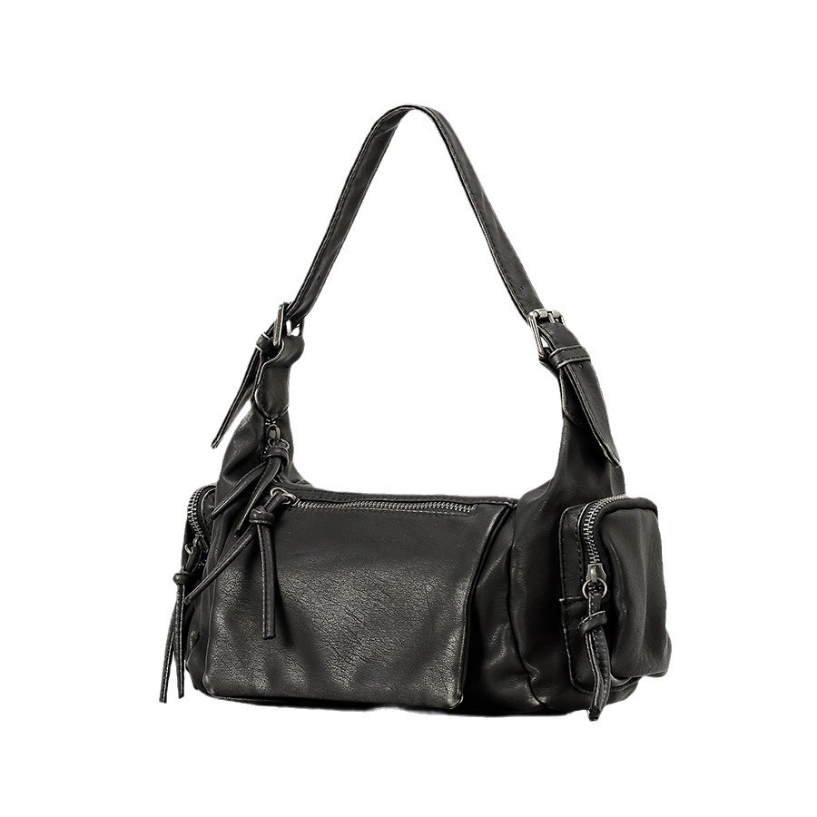 Bolso bandolera punk desgastado Y2g, bolso francés