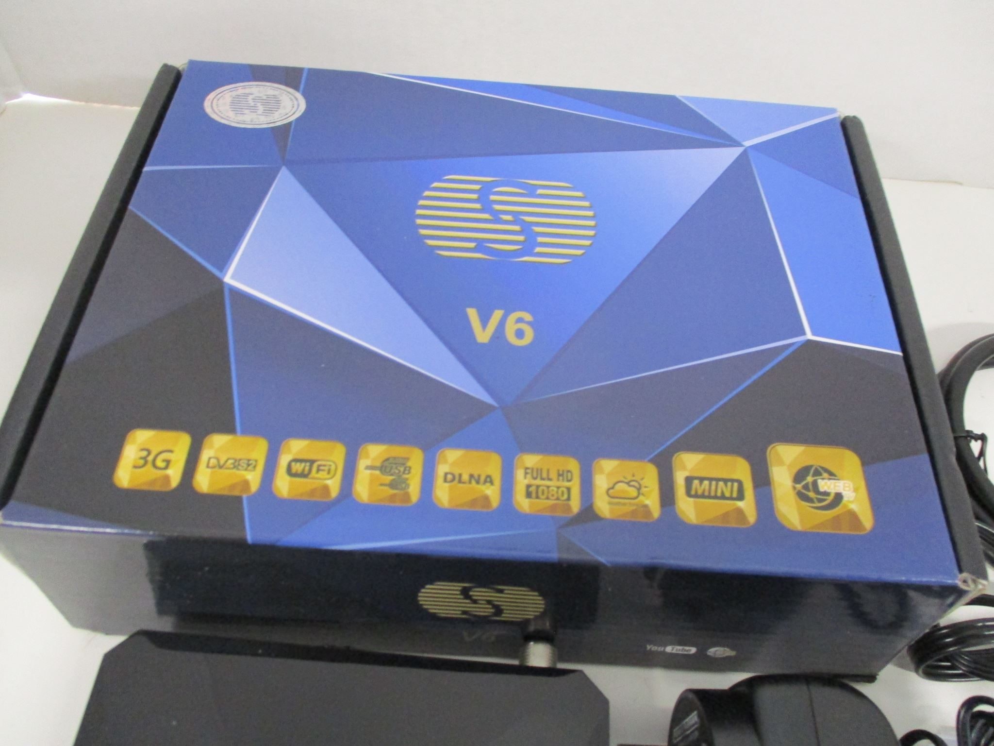 Decodificador de satélite SKY/Free View 12V/240V Openbox Último modelo