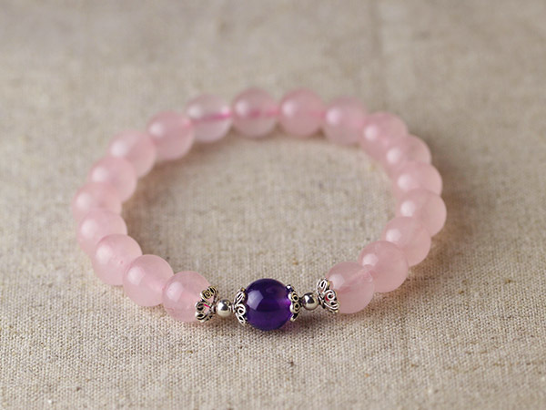 Pulsera de cristal Pulsera de amatista