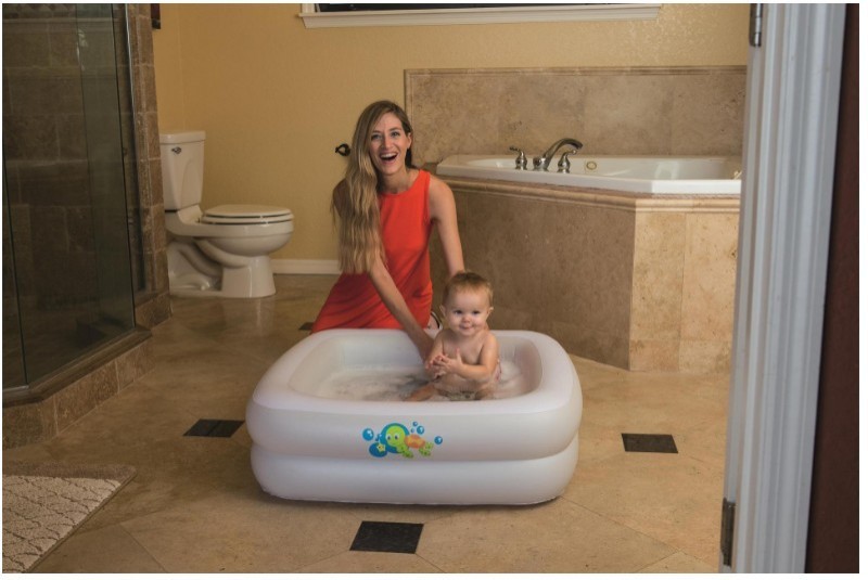 Bañera para bebés, piscina, bañera, productos para bebés, bañera infantil de PVC, cuadrada, muy popular.