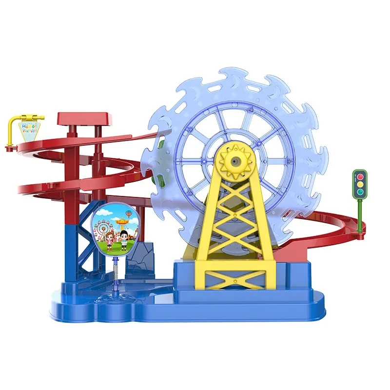 Aventura en vagones de tren en Ferris Wheel Park