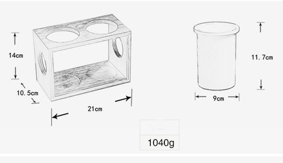 Tubo hueco para palillos chinos coreanos de doble tubo
